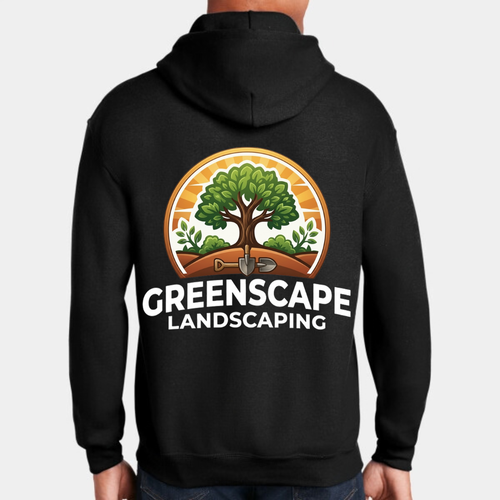 Custom Heavy Blend Hooded Sweatshirt – Add Your Logo (Left Chest & Back) | BeePro Merch