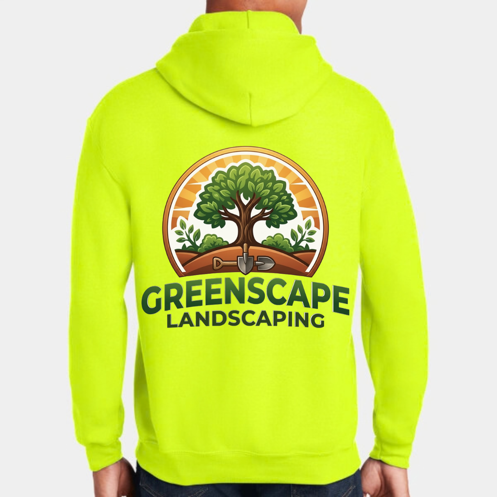 Custom Heavy Blend Hooded Sweatshirt – Add Your Logo (Left Chest & Back) | BeePro Merch