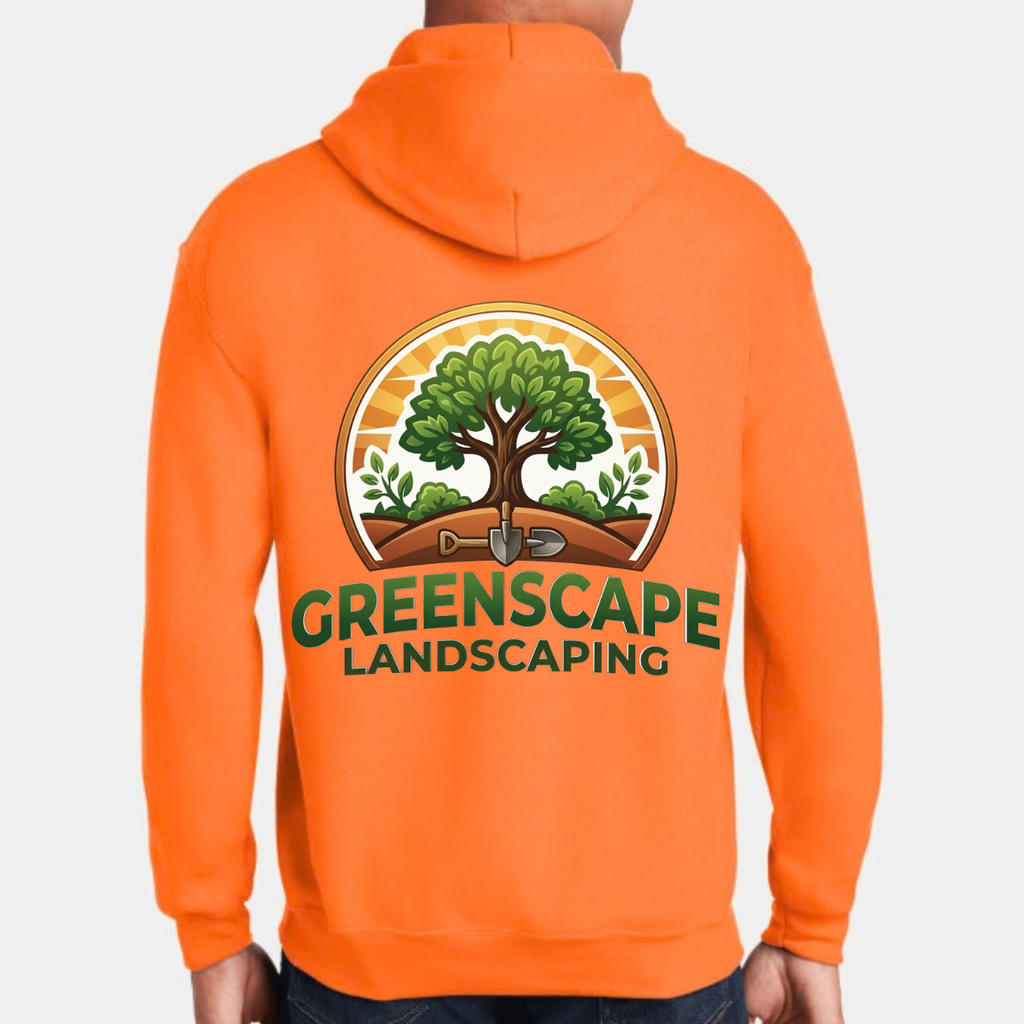 Custom Heavy Blend Hooded Sweatshirt – Add Your Logo (Left Chest & Back) | BeePro Merch