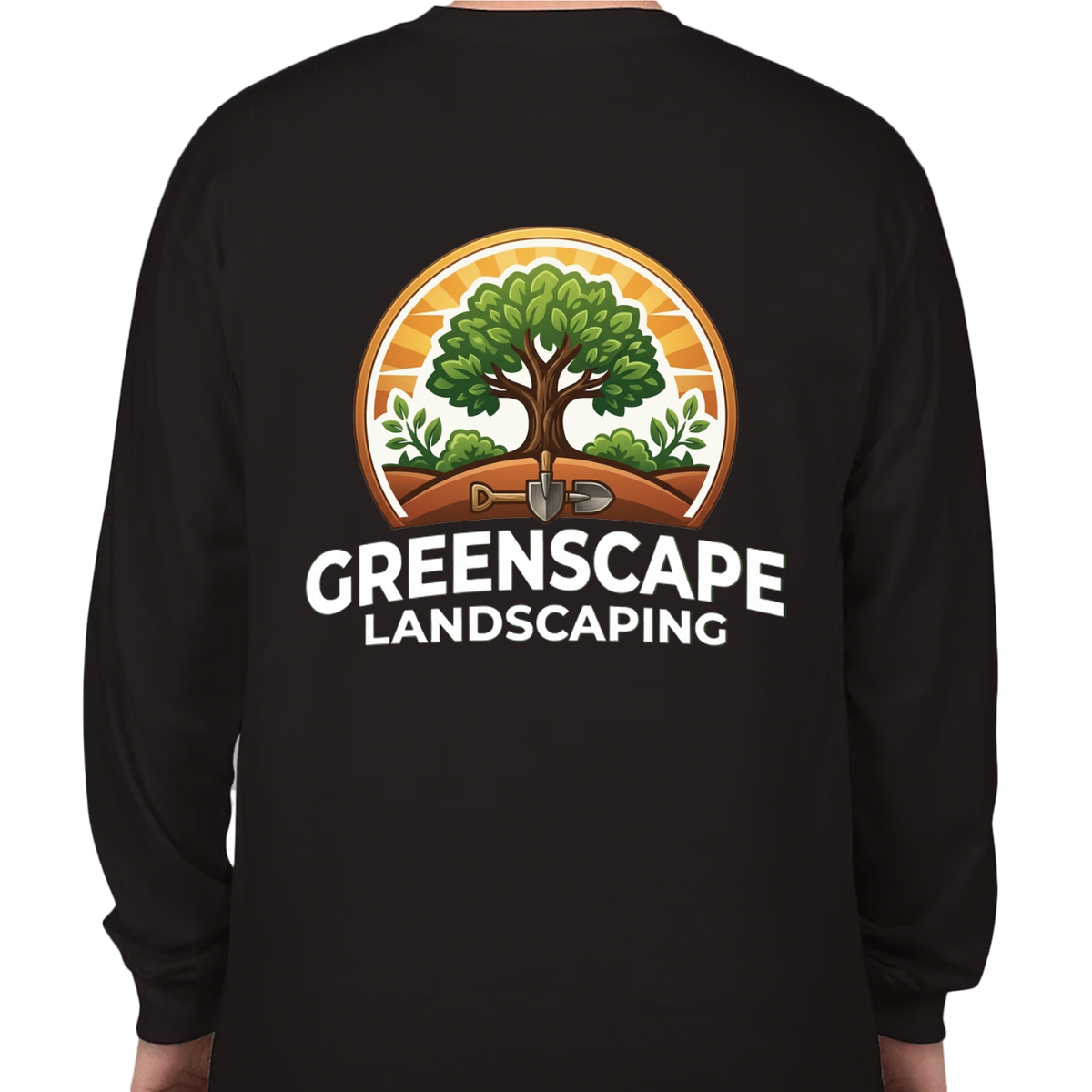 Custom Heavy Cotton Long Sleeve T-Shirt – Add Your Logo (Left Chest & Back) | BeePro Merch