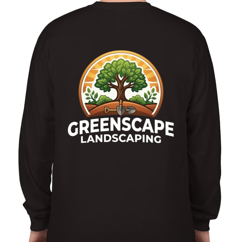 Custom Heavy Cotton Long Sleeve T-Shirt – Add Your Logo (Left Chest & Back) | BeePro Merch