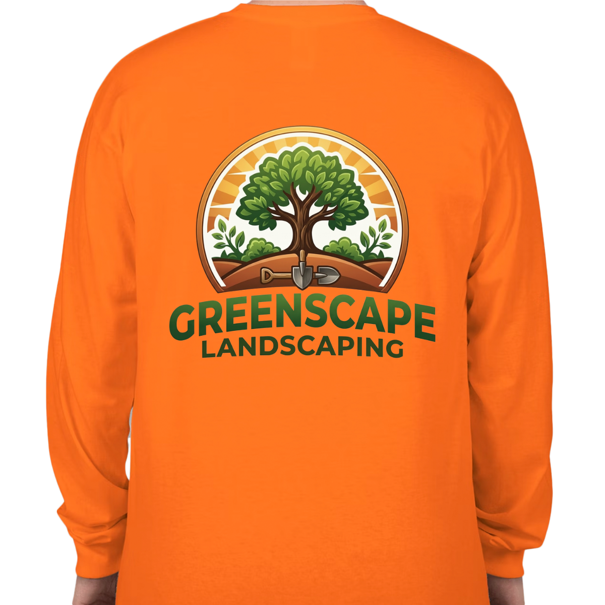Custom Heavy Cotton Long Sleeve T-Shirt – Add Your Logo (Left Chest & Back) | BeePro Merch