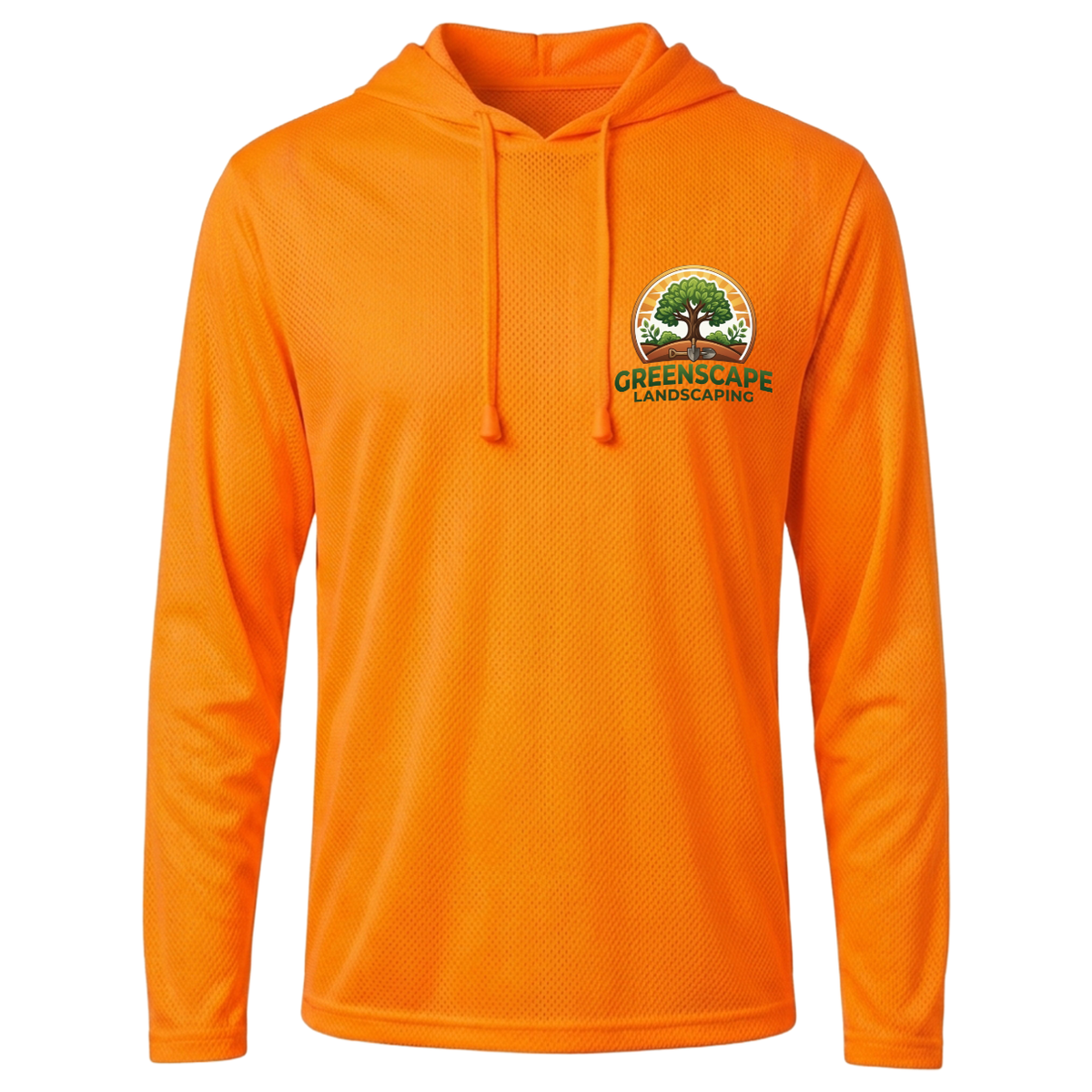 Custom High-Vis Mesh Workwear Hoodie – Add Your Logo (Left Chest & Back) | BeePro Merch