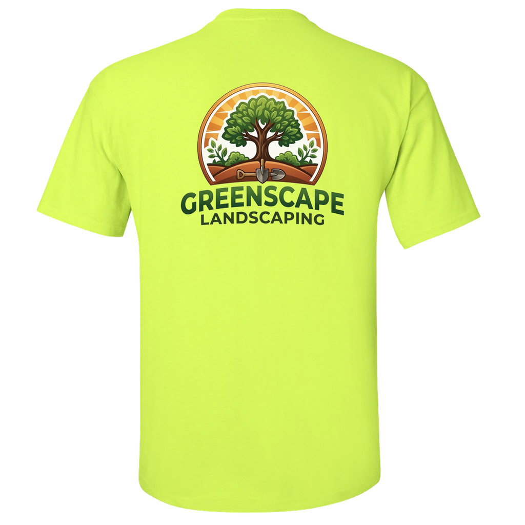 Custom Heavy Cotton Workwear T-Shirt – Add Your Logo (Left Chest & Back) | BeePro Merch