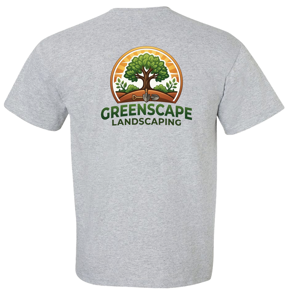 Custom Heavy Cotton Workwear T-Shirt – Add Your Logo (Left Chest & Back) | BeePro Merch